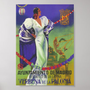 Poster Vintage voyage Espagne
