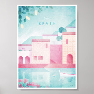 Poster Vintage voyage Espagne