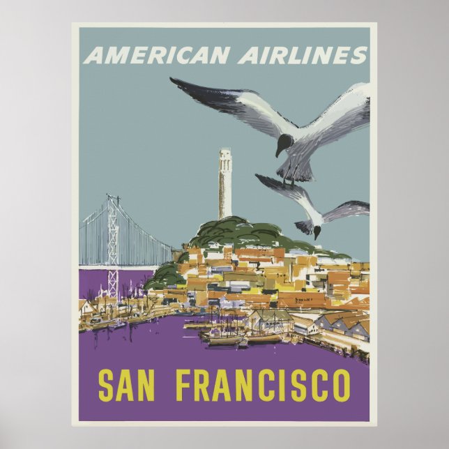 Poster Vintage voyage - États-Unis (Devant)