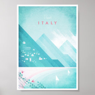 Poster Vintage voyage Italie