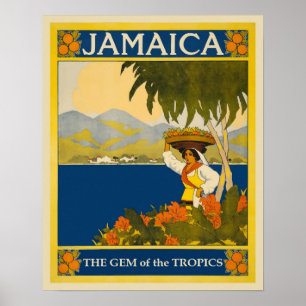Poster Vintage voyage jamaïcain