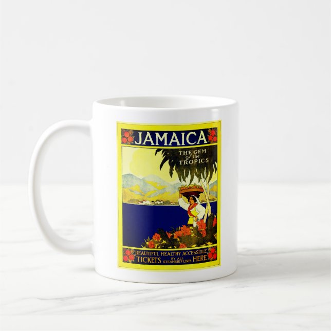 Poster Vintage voyage : Jamaïque Café Mug (Gauche)