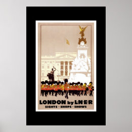 Poster Vintage voyage Londres