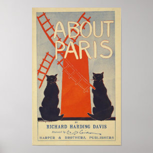 Poster Vintage voyage Paris France