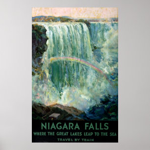Poster Vintage voyage Pour Niagara Falls