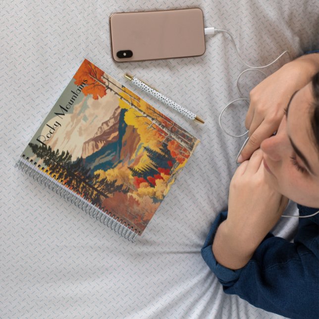 Poster Vintage voyage Rocky Mountain, personnalisa (Créateur téléchargé)