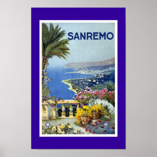 Poster Vintage voyage Sanreno