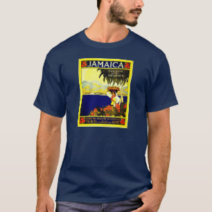 Poster Vintage voyage : T-shirt Jamaïque