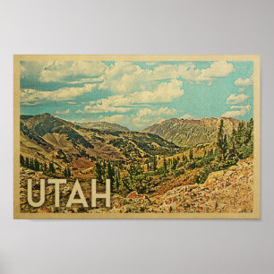 Poster Vintage voyage Utah
