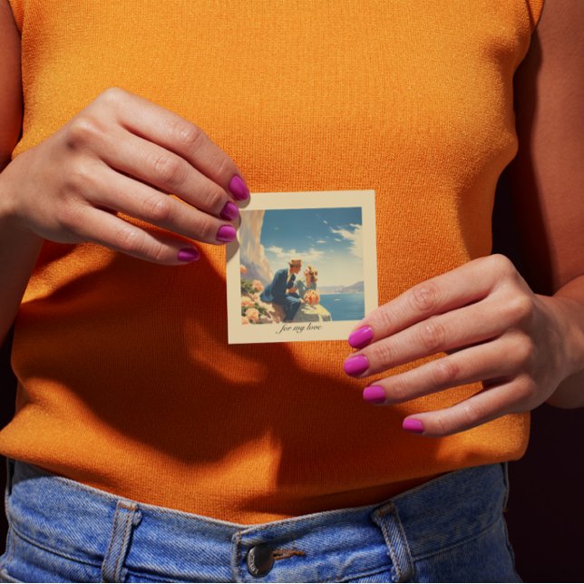 Poster Vintage voyage, Valentine personnalisable (Créateur téléchargé)