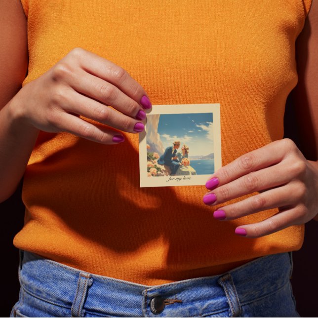 Poster Vintage voyage, Valentine personnalisable (Créateur téléchargé)