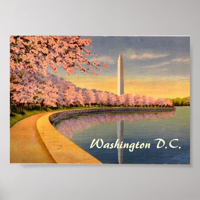 Poster vintage, Washington DC (Devant)