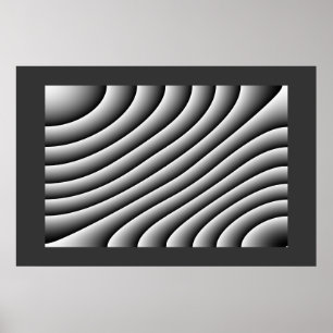 Poster vintage Wavy Lines