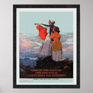 Poster Vintage World War 1 Student Nurse Recruitment