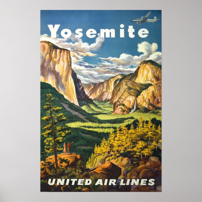 Poster vintage Yosemite (Devant)