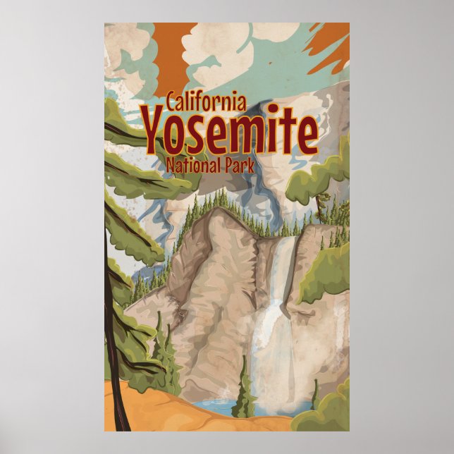 Poster vintage Yosemite (Devant)