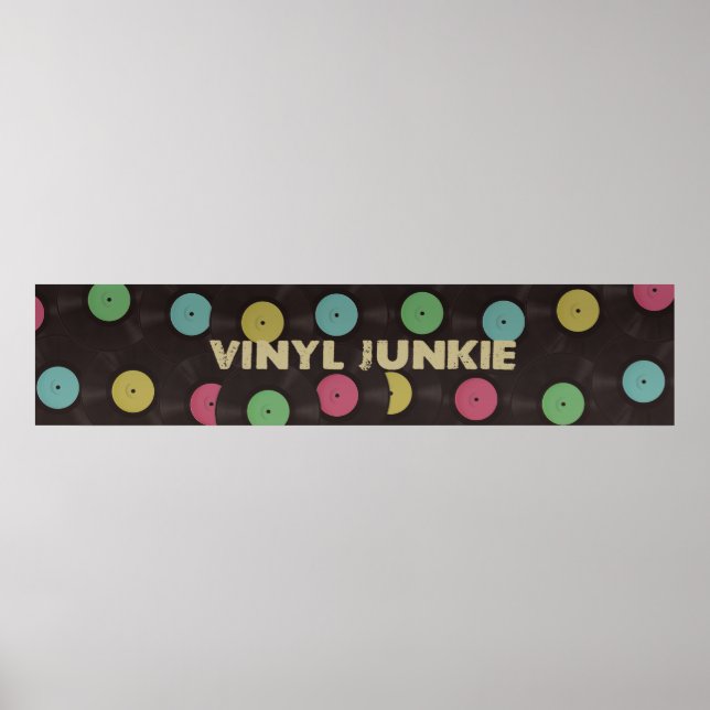 Poster Vinyl Junkie (Devant)