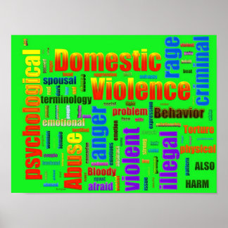 Poster Violence familiale Texte connexe