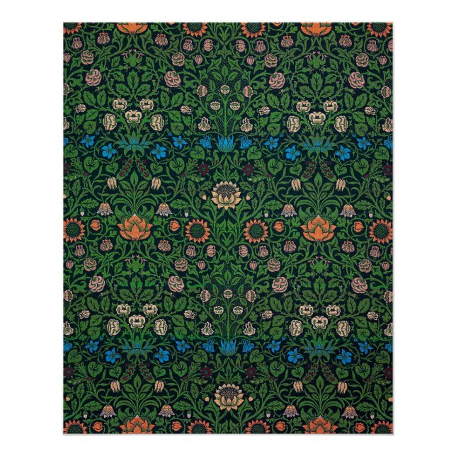 Poster Violet and Columbine, William Morris (Devant)