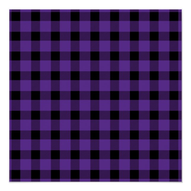 Poster Violet Buffalo Country Lumberjack Plaid (Devant)