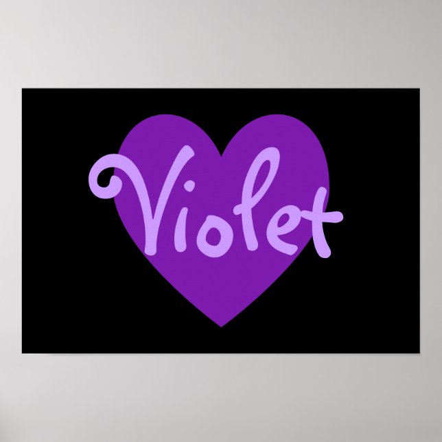 Poster Violet Heart (Devant)