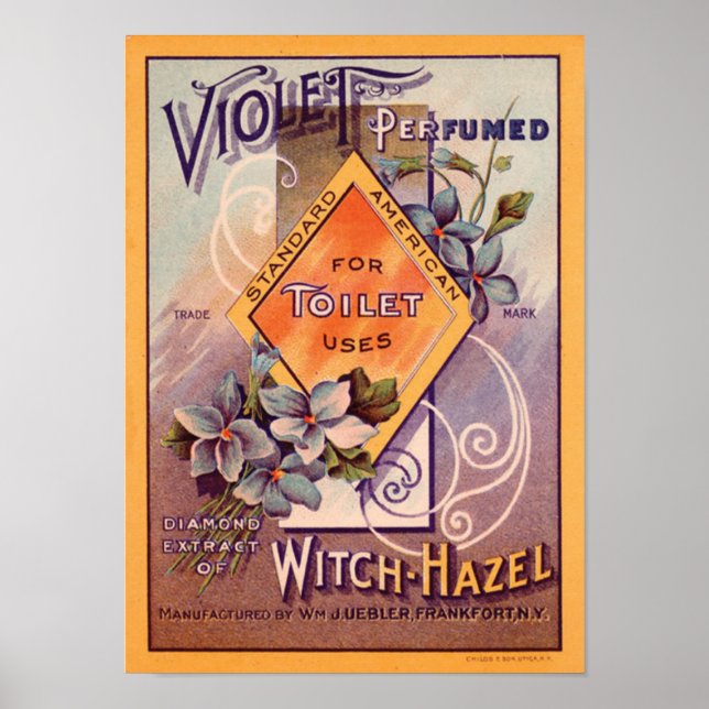 Poster Violet parfumé - 1903 (Devant)