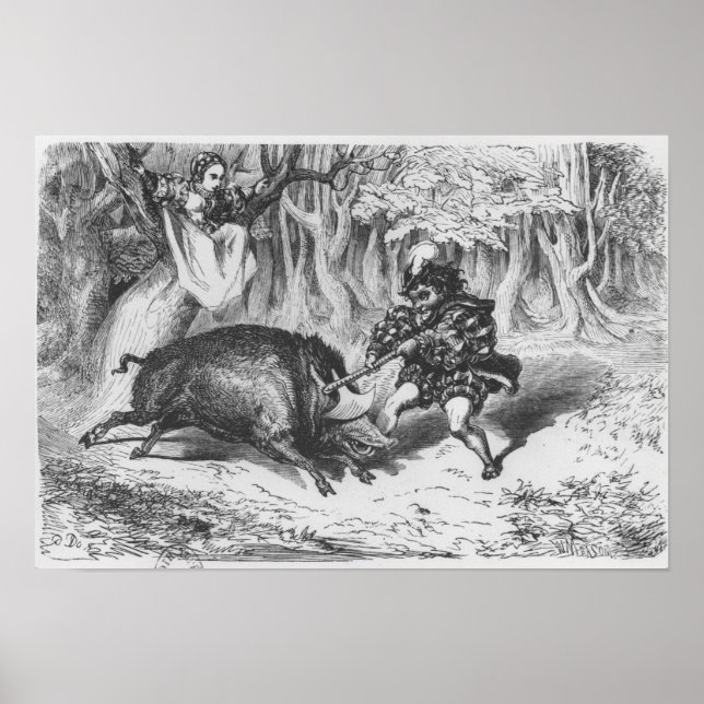 Poster Violette et Ourson (Devant)