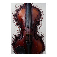 Violon Abstrait noir de Bourgogne