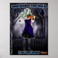 Poster violoniste Ariel Zombie
