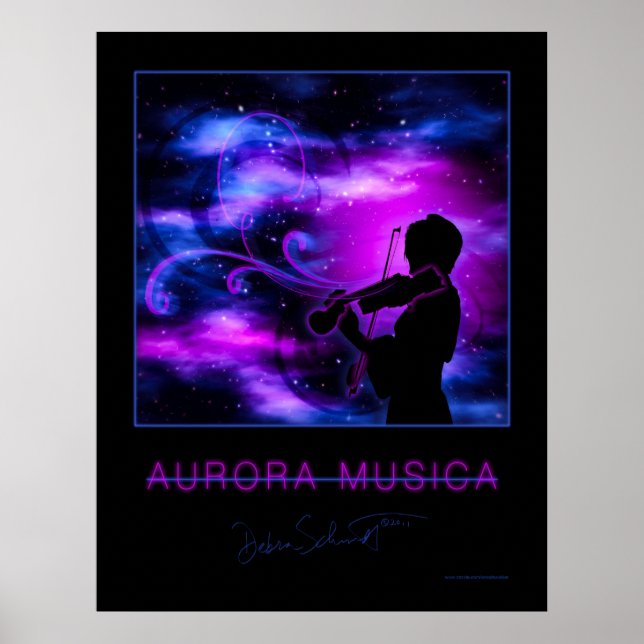 Poster violoniste Aurora Musica (Devant)