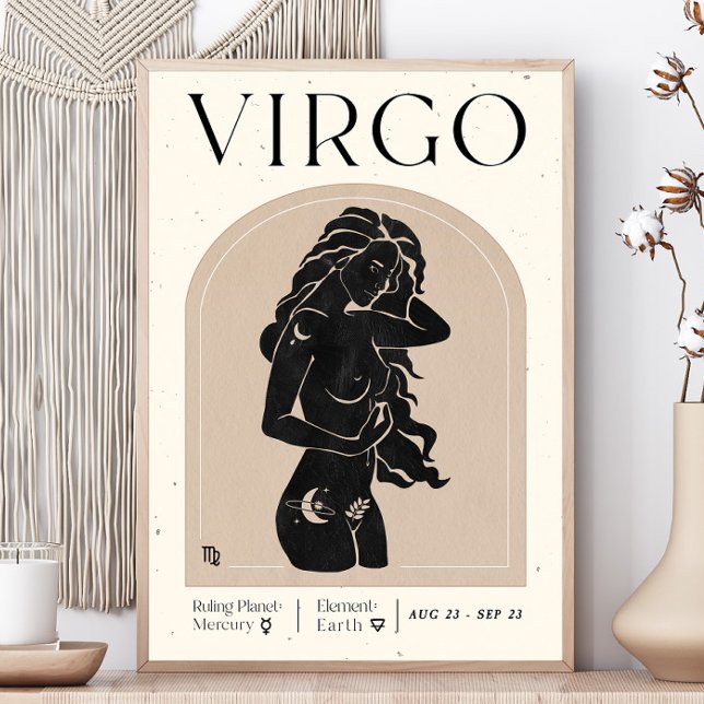 Poster Virgo Feminine Zodiac (Créateur téléchargé)