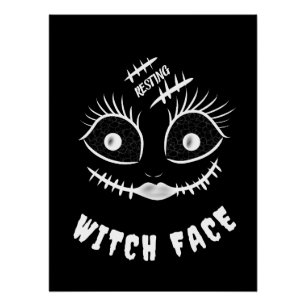 Poster Visage de sorcière