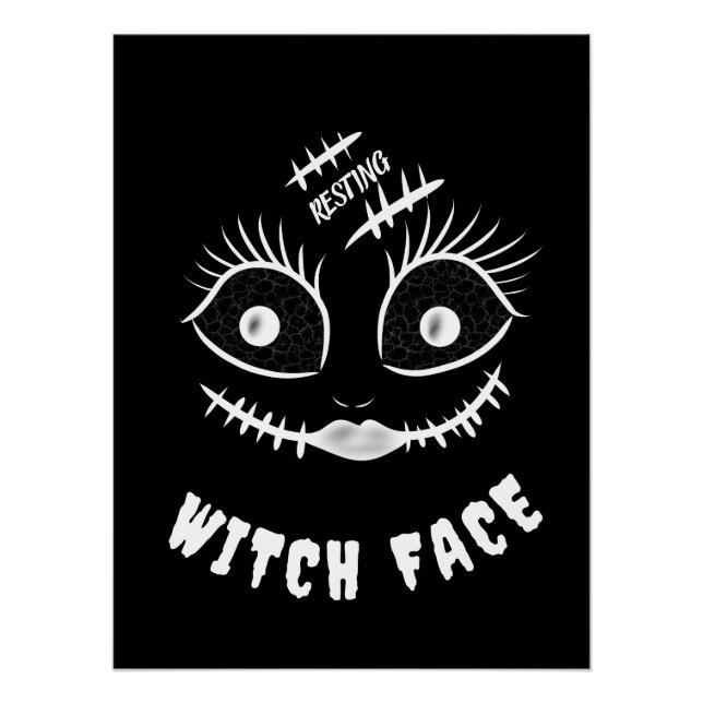 Poster Visage de sorcière (Devant)