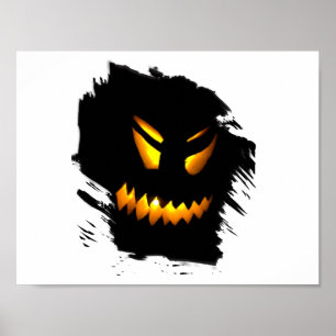 Poster Visage Jack-O-Lantern Halloween