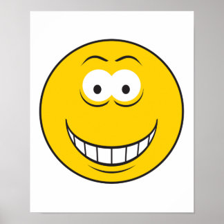 Poster Visage Jaune