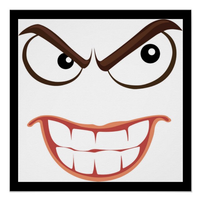 POSTER VISAGE SINISTRE (Devant)