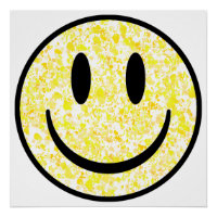 Visage souriant éclaboussé