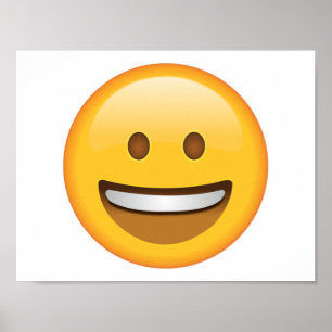 Poster Visage souriant - Emoji