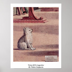 Poster Vision De Saint Augustin Par Vittore Carpaccio