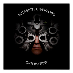 Poster Vision d'essai d'opticien d'optométriste