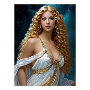 Poster "Vision divine d'Aphrodite"