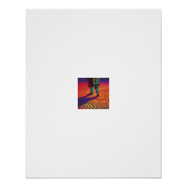 Poster Vision thermique de la marche dans le désert (Devant)