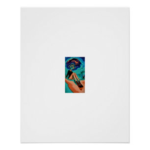 Poster Vision Thermique Figure de Plage Fondante