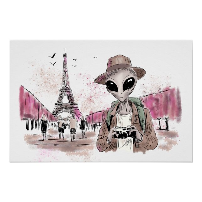 Poster Visite d'Alien Paris (Devant)