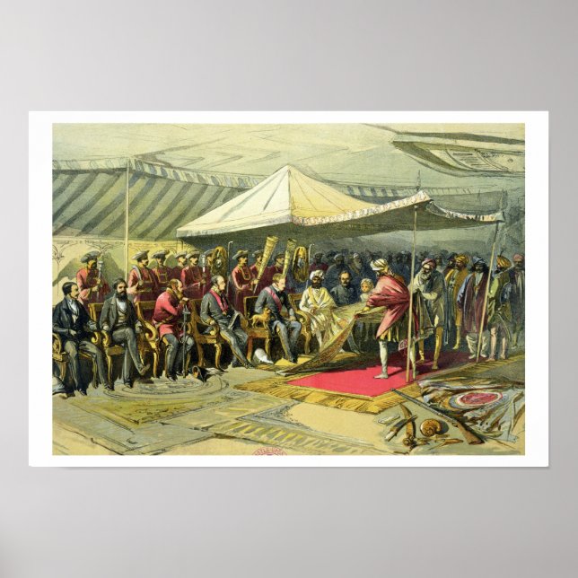Poster Visite de retour du Viceroy au Maharajah o (Devant)