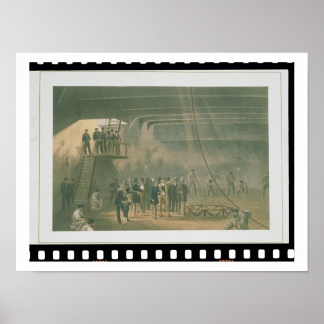 Poster Visite du Prince de Galles au SS Great Easte (Devant)