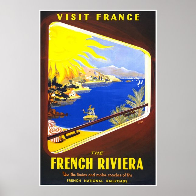 Poster Visite vintage France (Devant)