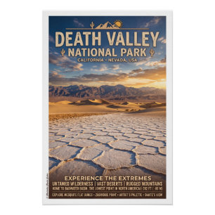 Poster Visitez le parc national de la vallée de la mort