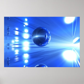 Poster Vitesse lumineuse