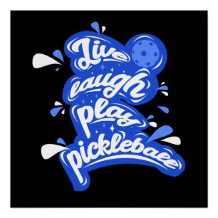 Poster Vivez Riez Jouez Pickleball